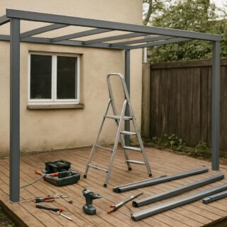 Pergole aluminiowe do małych tarasów