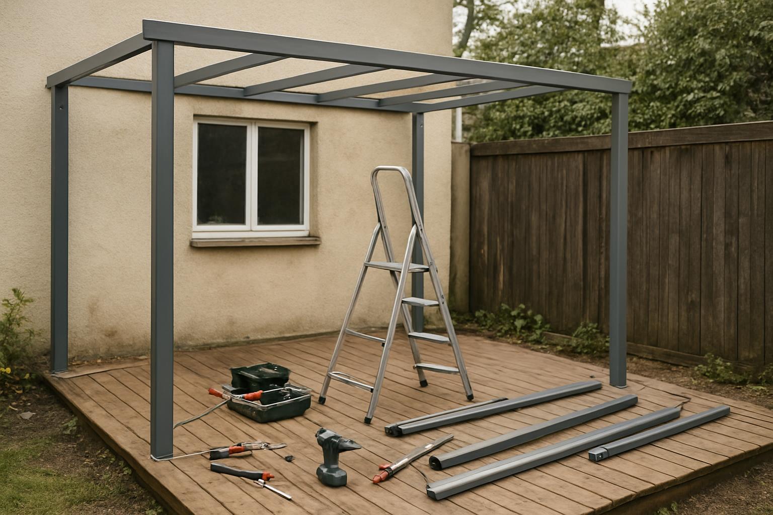 Pergole aluminiowe do małych tarasów