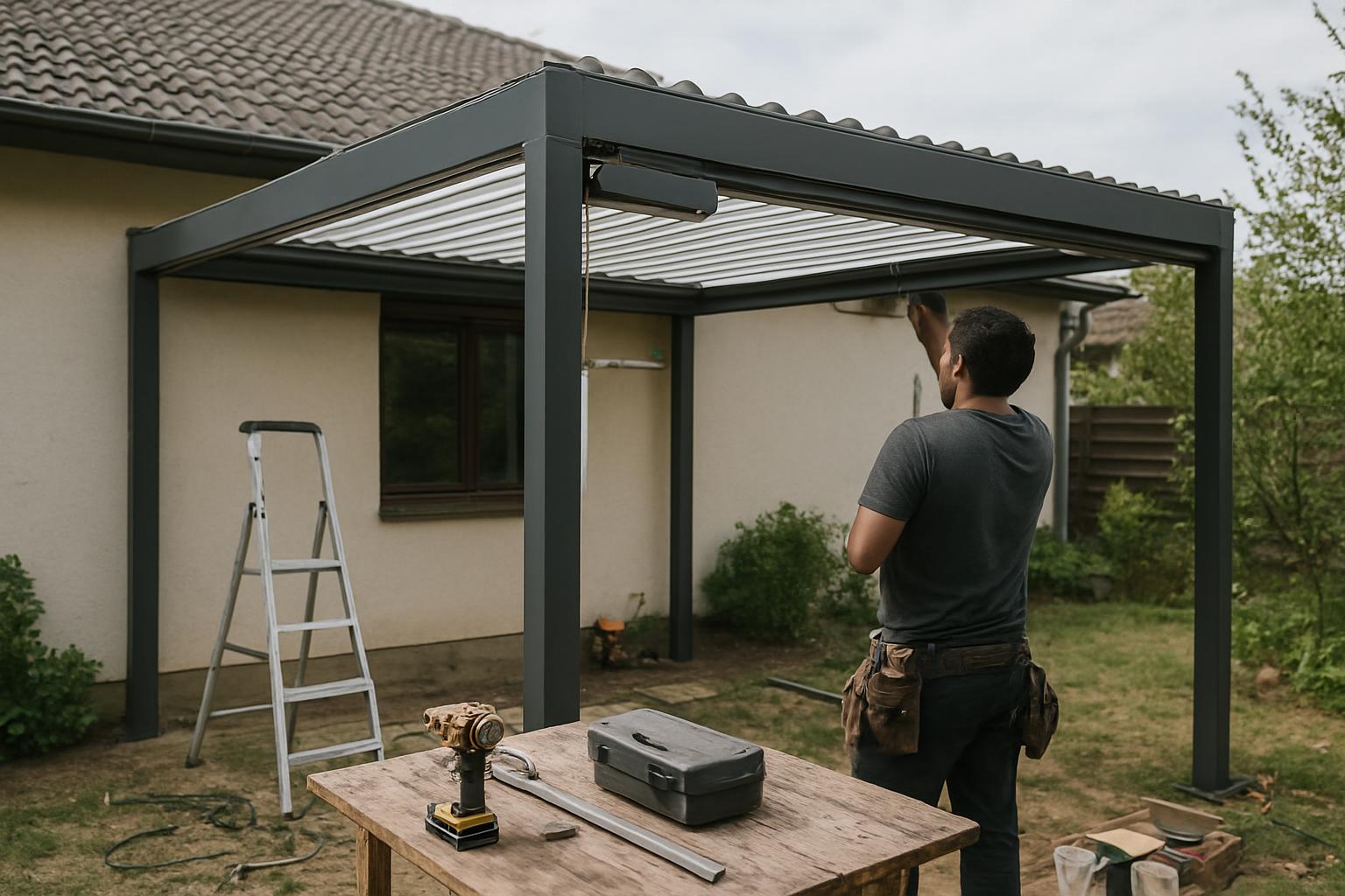 Pergole aluminiowe z automatycznym sterowaniem dachu